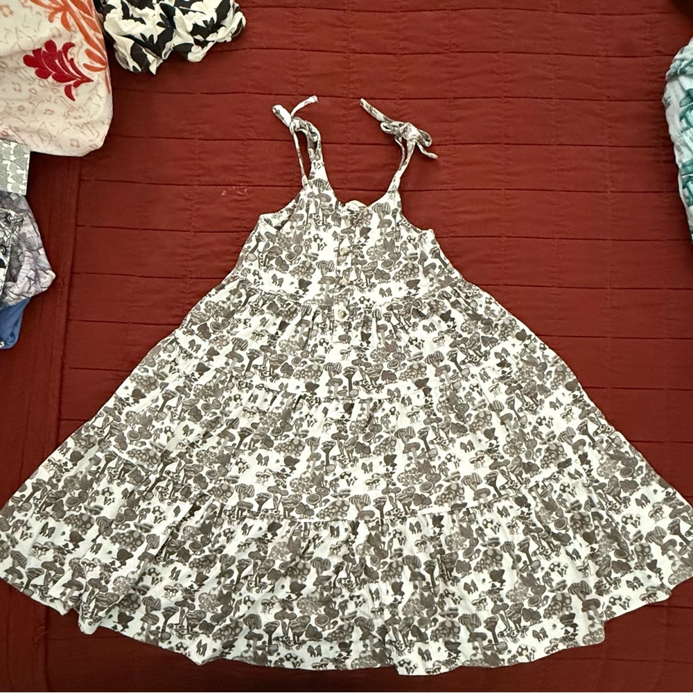 Kate Quinn tiny mushroom cotton prairie dress